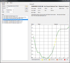 SDMReader - divelog screen